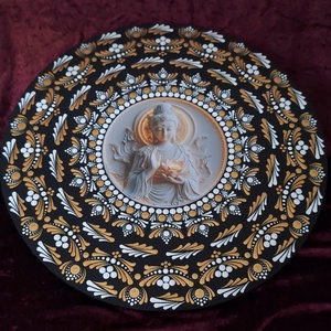 Buddha Mandala falukép- spirituális lakásdekor 50cm - otthon & életmód - dekoráció - spiritualitás - mandala - Meska.hu