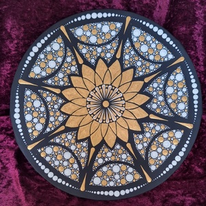 Napenergia mandala-30cm- lakásdekor  - otthon & életmód - dekoráció - spiritualitás - mandala - Meska.hu