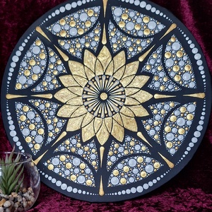 Napenergia mandala-30cm- lakásdekor  - otthon & életmód - dekoráció - spiritualitás - mandala - Meska.hu