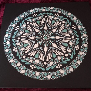 Nyugalom Mandala 25x25 cm - otthon & életmód - dekoráció - spiritualitás - mandala - Meska.hu