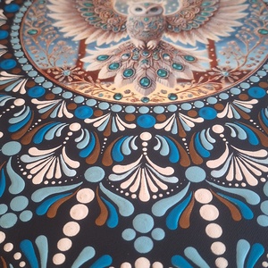 Bölcsesség és Védelem -misztikus bagoly mandala- 50cm - otthon & életmód - dekoráció - spiritualitás - mandala - Meska.hu