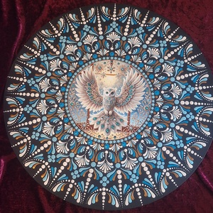 Bölcsesség és Védelem -misztikus bagoly mandala- 50cm - otthon & életmód - dekoráció - spiritualitás - mandala - Meska.hu