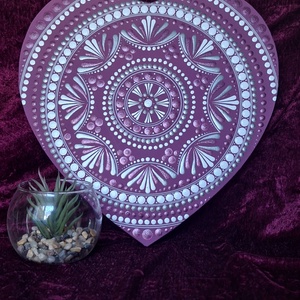 Pink Love-mandala-30cm -Dekoráció  - Meska.hu