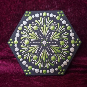 Mandala 15cm -szívcsakra  - otthon & életmód - dekoráció - spiritualitás - mandala - Meska.hu