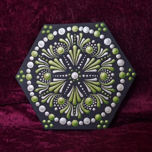 Mandala 15cm -szívcsakra  - otthon & életmód - dekoráció - spiritualitás - mandala - Meska.hu