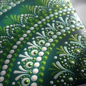 Zöld, nagyméretű mandala naptár, határidőnapló. 2024-es - otthon & életmód - papír, írószer - naptár & tervező - Meska.hu