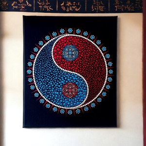 Jin Jang - vászonkép - otthon & életmód - dekoráció - kép & falikép - vászonkép - Meska.hu