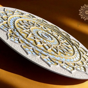 Lippan mandalakép (Lipan kaam) - 40 cm - otthon & életmód - dekoráció - kép & falikép - táblakép - Meska.hu