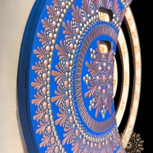Mandala öröknaptár, álló (19 cm átmérőjű) - otthon & életmód - dekoráció - fali és függő dekoráció - falinaptár & öröknaptár - Meska.hu