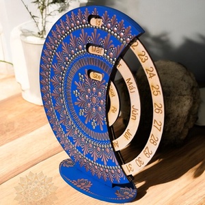 Mandala öröknaptár, álló (19 cm átmérőjű) - otthon & életmód - dekoráció - fali és függő dekoráció - falinaptár & öröknaptár - Meska.hu