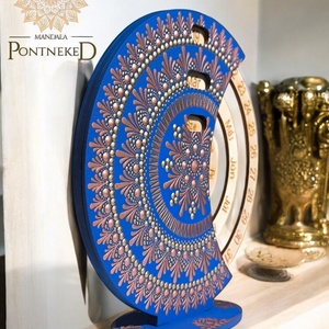 Mandala öröknaptár, álló (19 cm átmérőjű) - otthon & életmód - dekoráció - fali és függő dekoráció - falinaptár & öröknaptár - Meska.hu