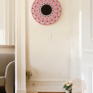 Mandala dekortükör, mozaiktükör. (40 cm) - otthon & életmód - dekoráció - spiritualitás - mandala - Meska.hu
