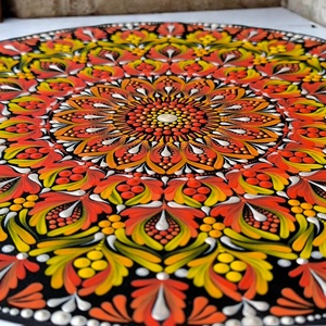 A tavasz energiája - mandala táblakép - otthon & életmód - dekoráció - kép & falikép - táblakép - Meska.hu