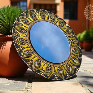 Mandala dekortükör  (25 cm) - Meska.hu