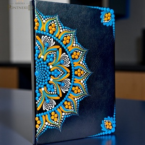 Fekete mandala notesz (A/5, kemény fedeles), Otthon & Életmód, Papír, írószer, Jegyzetfüzet & Napló, , MESKA