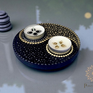 Jin Jang teamécsestartó - otthon & életmód - gyertya, illat, aroma - mécses és mécsestartó - Meska.hu