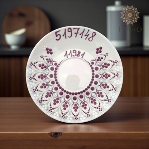 Mandalamintás cappuccinós szett, Grabovaj számokkal (Teremtőhöz fordulás- Minden lehetséges) - otthon & életmód - konyhafelszerelés, tálalás - tálalás - bögre & csésze - Meska.hu