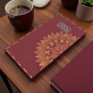 Mandala határidőnapló 2026, kisméretű, heti beosztású (bordó) - Meska.hu