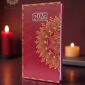 Mandala határidőnapló 2026, kisméretű, heti beosztású (bordó) - otthon & életmód - papír, írószer - naptár & tervező - Meska.hu