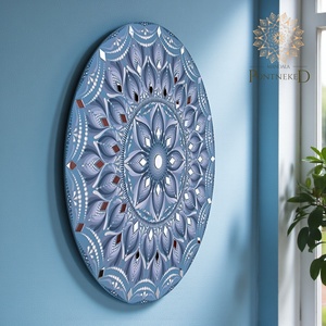 Belső béke - tükörmozaikos mandala táblakép - otthon & életmód - dekoráció - spiritualitás - mandala - Meska.hu