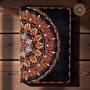Fekete  mandala notesz (A/5, kemény fedeles), Otthon & Életmód, Papír, írószer, Jegyzetfüzet & Napló, , MESKA