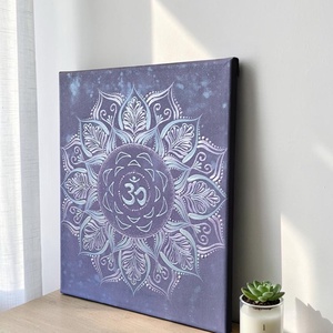 Egyedi koronacsakrás mandala vászonkép - otthon & életmód - dekoráció - spiritualitás - mandala - Meska.hu