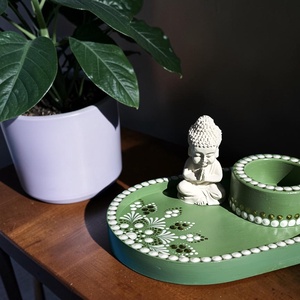 Mécsestartó Buddha szoborral - otthon & életmód - dekoráció - spiritualitás - mandala - Meska.hu