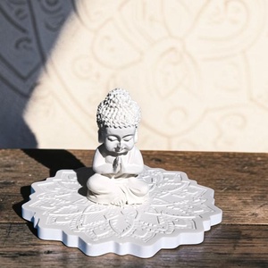 Buddha szobor mandalás alátéttel - otthon & életmód - dekoráció - spiritualitás - mandala - Meska.hu