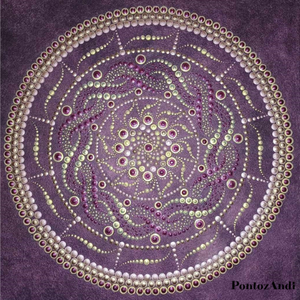 Lila elegancia mandala, Művészet, Festmény, Akril, , MESKA