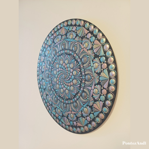 Spirál mandala - művészet - festmény - akril - Meska.hu