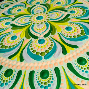Citrus mandala - művészet - festmény - akril - Meska.hu