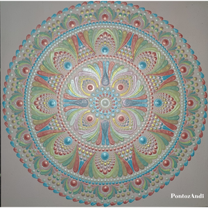 Vattacukor mandala, Művészet, Festmény, Akril, Festészet, MESKA