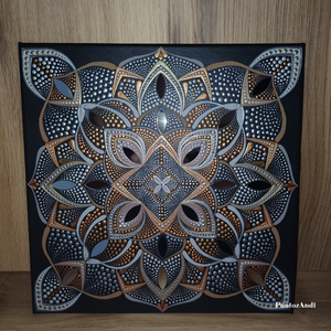 Új élmény mandala - művészet - festmény - akril - Meska.hu