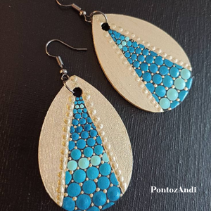 Tojás alakú fülbevalók - ékszer - fülbevaló - lógó fülbevaló - Meska.hu