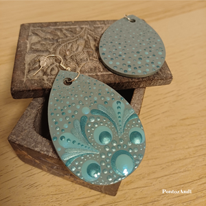 Tojás alakú fülbevalók - ékszer - fülbevaló - lógó fülbevaló - Meska.hu