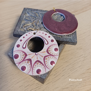 Karika fülbevalók - ékszer - fülbevaló - lógó fülbevaló - Meska.hu