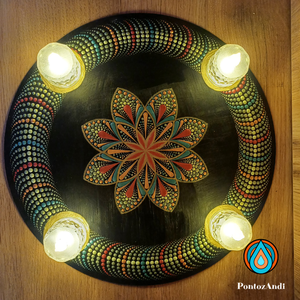 Adventi koszorú mandala kép - Meska.hu