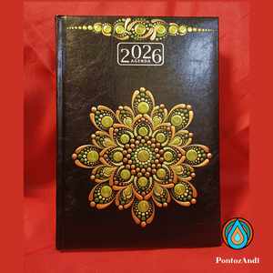 Mandalával díszített határidőnapló 2026-os - otthon & életmód - papír, írószer - jegyzetfüzet & napló - Meska.hu