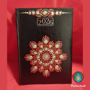 Mandalával díszített határidőnapló 2026-os - otthon & életmód - papír, írószer - jegyzetfüzet & napló - Meska.hu
