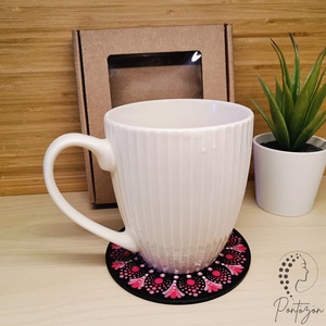 Pontozott poháralátét  - otthon & életmód - konyhafelszerelés, tálalás - tálalás - tányér- és poháralátét - Meska.hu