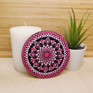 Pontozott poháralátétek (8 db) - egyedi megrendelésre készült  - Meska.hu