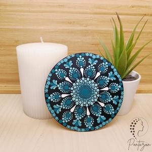 Pontozott poháralátétek (8 db) - egyedi megrendelésre készült  - otthon & életmód - konyhafelszerelés, tálalás - tálalás - tányér- és poháralátét - Meska.hu