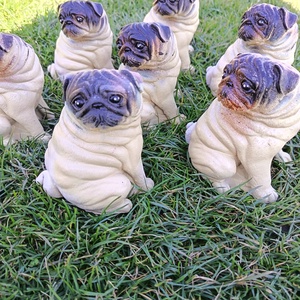 Mops ülő - otthon & életmód - dekoráció - dekoratív figurák és szobrok - Meska.hu