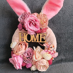 Rózsaszín Ajtó kopogtató, Otthon & Életmód, Dekoráció, Ajtó- és ablak dekoráció, Ajtótámasz, , MESKA