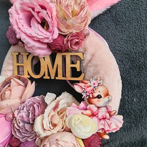 Rózsaszín Ajtó kopogtató - otthon & életmód - dekoráció - ajtó- és ablak dekoráció - ajtótámasz - Meska.hu