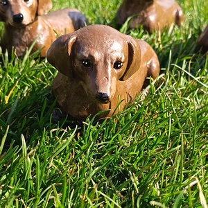 Tacskó kiskutyák  - otthon & életmód - dekoráció - dekoratív figurák és szobrok - Meska.hu