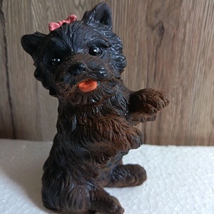 Yorki kutyus, Otthon & Életmód, Dekoráció, Dekoratív figurák és szobrok, Kerámia, MESKA