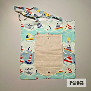 Összehajtható szatyor - tengerész  - Meska.hu