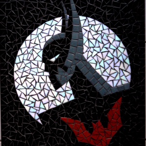 REKREDENC - Batman mozaik kép art deco stílusban - otthon & életmód - dekoráció - kép & falikép - Meska.hu