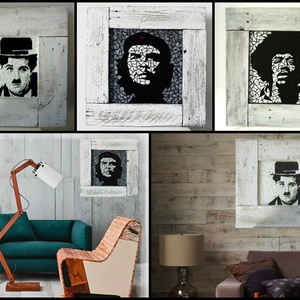 REKREDENC - Hírességek shabby chic keretben - otthon & életmód - dekoráció - kép & falikép - mozaik kép - Meska.hu